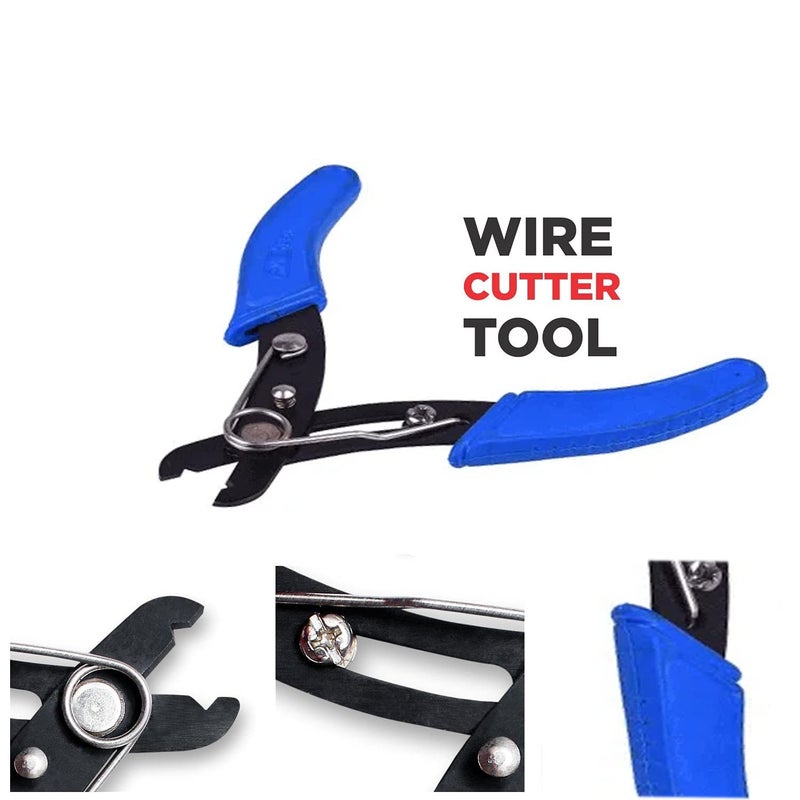 Red Champion Safe Metal Cable Wire Cutter 6 Inch Wire StripperWire Cutter for Electrical Work and Home Repair Tool Cable Cutter Clamp 130mm Pack of 4 - Image 3