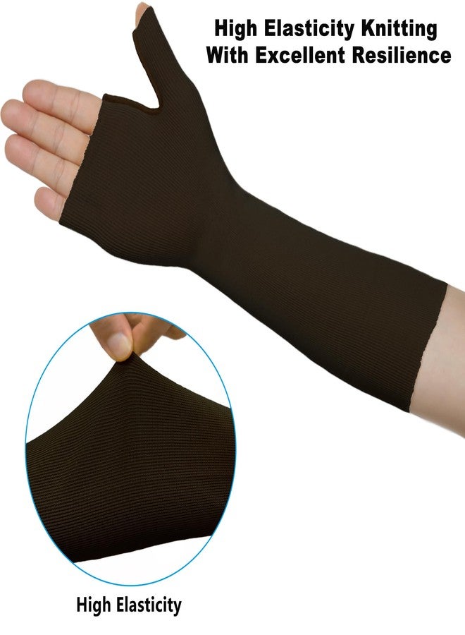 KONSEDIK Hand Socks for Splint (Pack of 6),Thin Stockinette Tubing for Arm,Wrist Brace with Thumb Spica Liner for Men and Wome,Breathable Cotton Gauze Sleeve,Comfy Under Cast Wrap(Black,Small) - Image 4