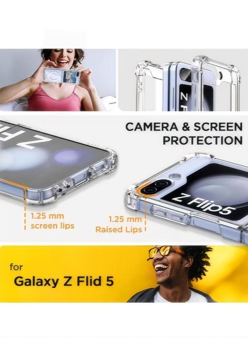 Samsung Z Flip 5 Magnetic Case Compatible with Magsafe Accessories Wireless Charging Screen and Camera Protection Shockproof Protective Cover for Samsung Galaxy Z Flip 5 5G 2023 - Image 2