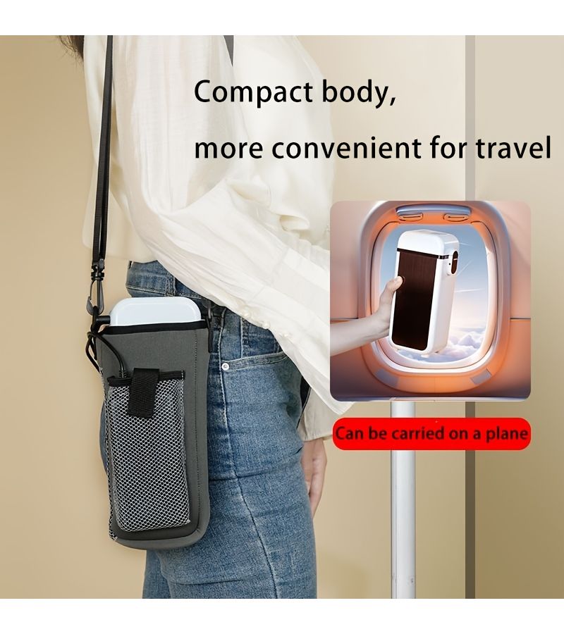 Portable Mini Fridge Compact Cooler USB Powered Fast Cooling DC Power for Camping Travel Boats Trucks RVs Picnics Outdoor Adventures Road Trips Everyday Use Black And White - Image 2