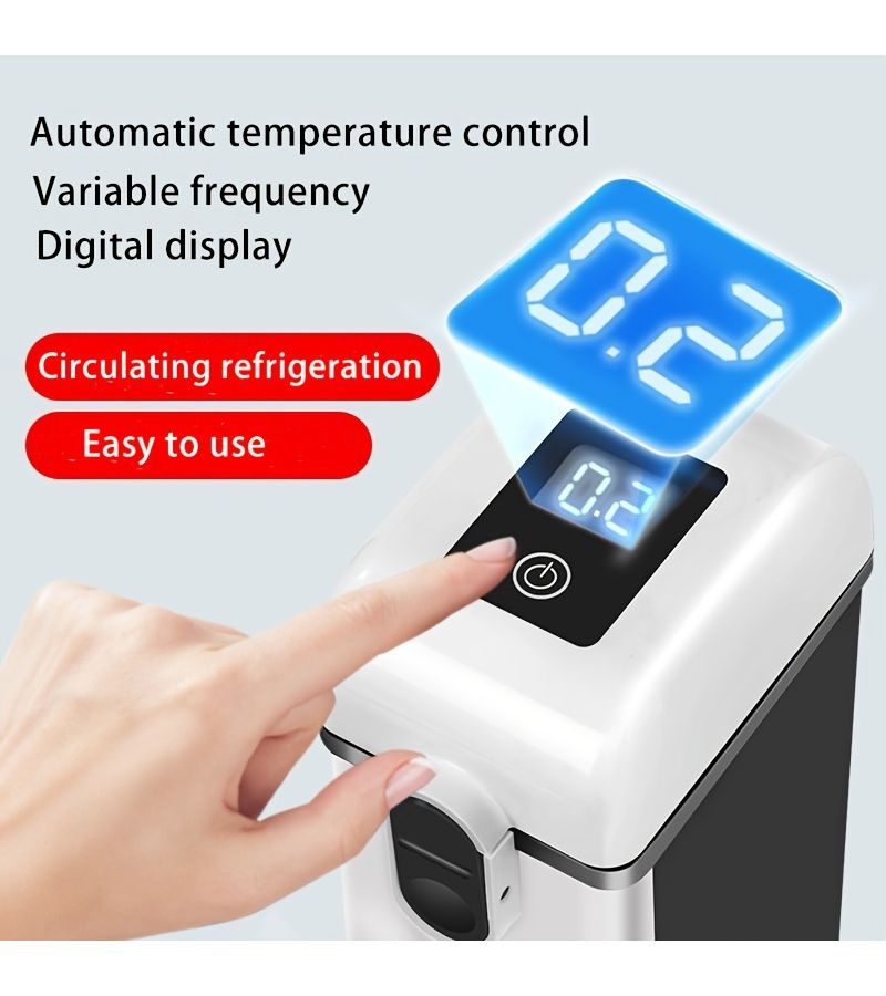 Portable Mini Fridge Compact Cooler USB Powered Fast Cooling DC Power for Camping Travel Boats Trucks RVs Picnics Outdoor Adventures Road Trips Everyday Use Black And White - Image 1