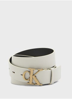 Calvin Klein Jeans Monogram Placque Hole Allocated Belt  - Image 1