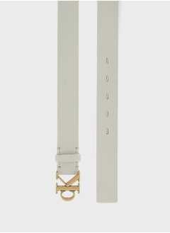 Calvin Klein Jeans Monogram Placque Hole Allocated Belt  - Image 2