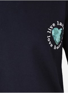 LILPICKS Heart Patch Design Sweatshirt by Styli  - Image 4