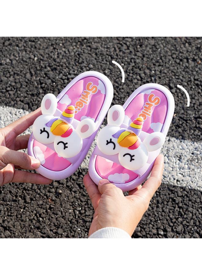 SHAKA Summer Cartoon Children'S Non-Slip Slippers Unicorn Slippers Indoor And Outdoor Slippers Soft Bottom - Image 4