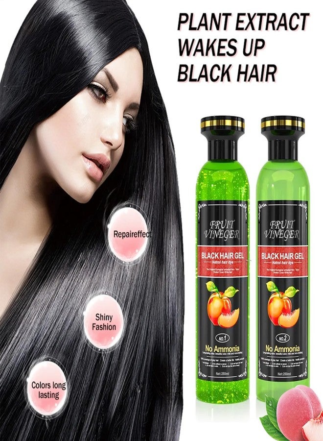 Color Diva Fruit Vineger Hair Color Black | Natural Hair Dye Gel for Men & Women | No Ammonia & No PPD, Long-Lasting, Gentle on Scalp | 500ml Black - Image 3