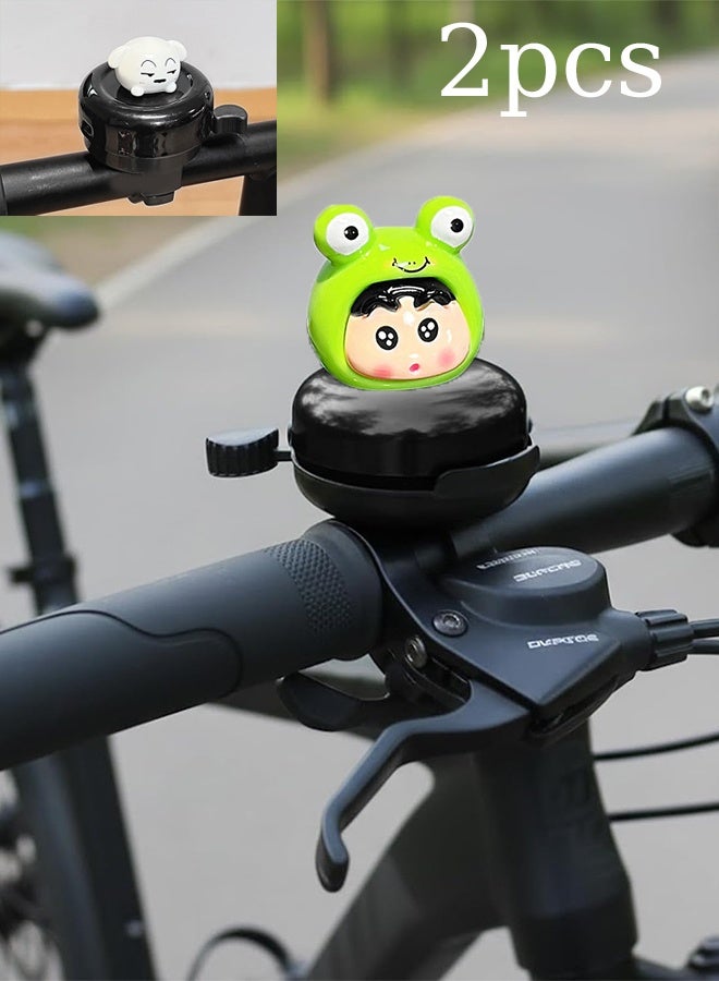 KANGLI 2 Pcs Bike Bell, Loud Crisp Sound Bicycle Horn for, Mountain Bikes, Tricycles, Cycling Accessory for Handlebars - Image 1