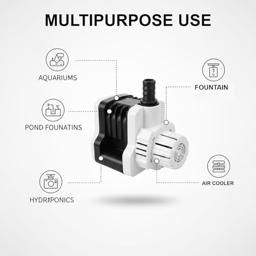 Depron 18 Watt Submersible Water Pump - 6 Feet Water Lifting, Cooler Pump for Desert Air Cooler, Aquarium, Fountains, Ponds (18 Watt Hector) - Image 2