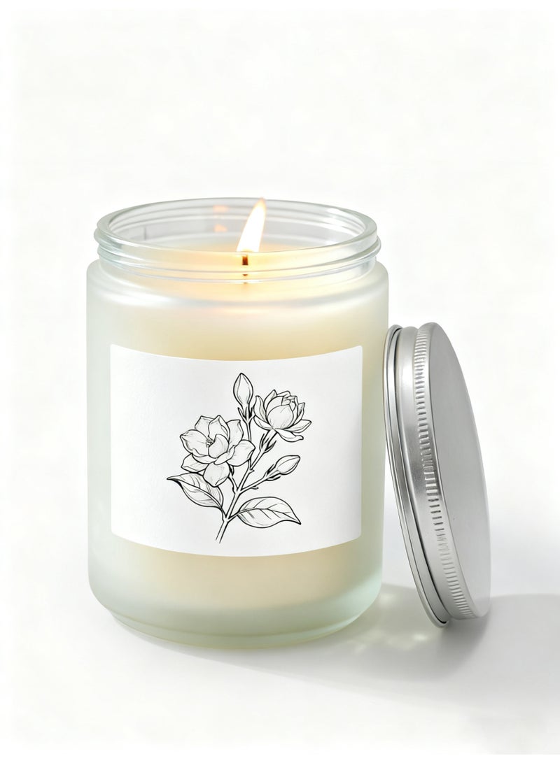 شموع ياسمين المعطرة ، 70 أوقية 50 ساعة تدوم شمعة العطرية ، مجموعة شموع للنساء ، مثالية لهدايا أعياد الميلاد - Image 4