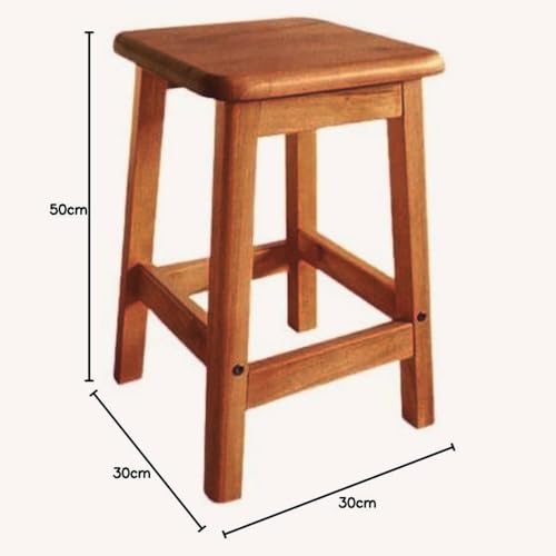 Dantawood Wooden Stool Side Table for Home & Kitchen, Living Room | Wooden Stool Table- 20-Inch - Image 5