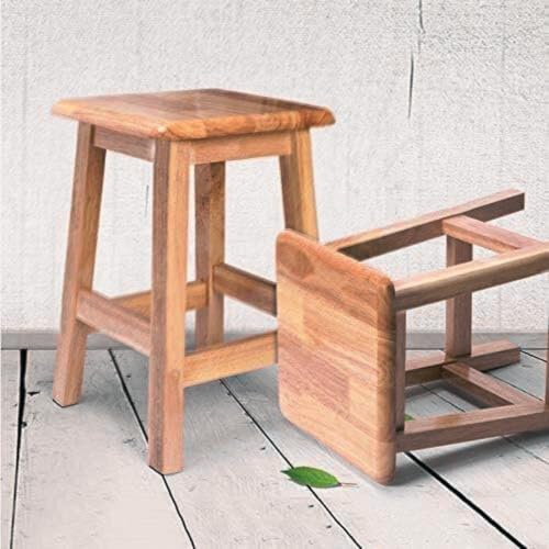 Dantawood Wooden Stool Side Table for Home & Kitchen, Living Room | Wooden Stool Table- 20-Inch - Image 4