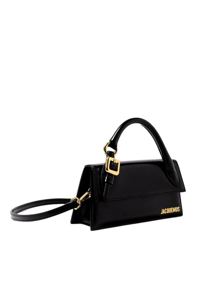 JACQUEMUS Le Chiquito Long Handbag Tote Bag Leather Flap Long With Crossbody Strap - Image 2