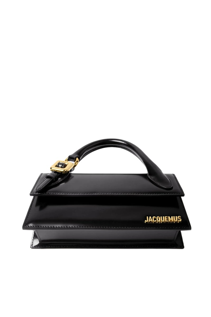 JACQUEMUS Le Chiquito Long Handbag Tote Bag Leather Flap Long With Crossbody Strap - Image 4