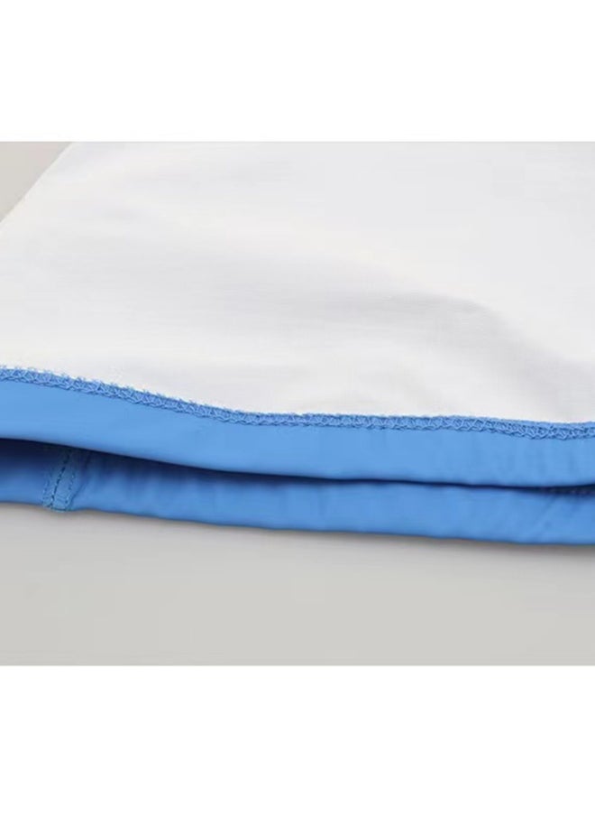 Generic PU Waterproof fabric Swimming Cap,Long Hair Swim Cap Shower Cap for Men Women  - Image 4
