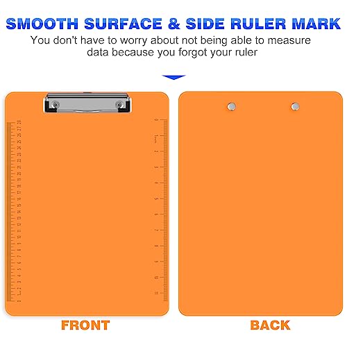 HERKKA 15 Pack Plastic Clipboards, Assorted Color, Low Profile, Standard A4 Letter Size - Image 4