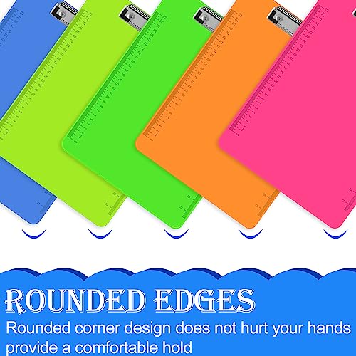 HERKKA 15 Pack Plastic Clipboards, Assorted Color, Low Profile, Standard A4 Letter Size - Image 5