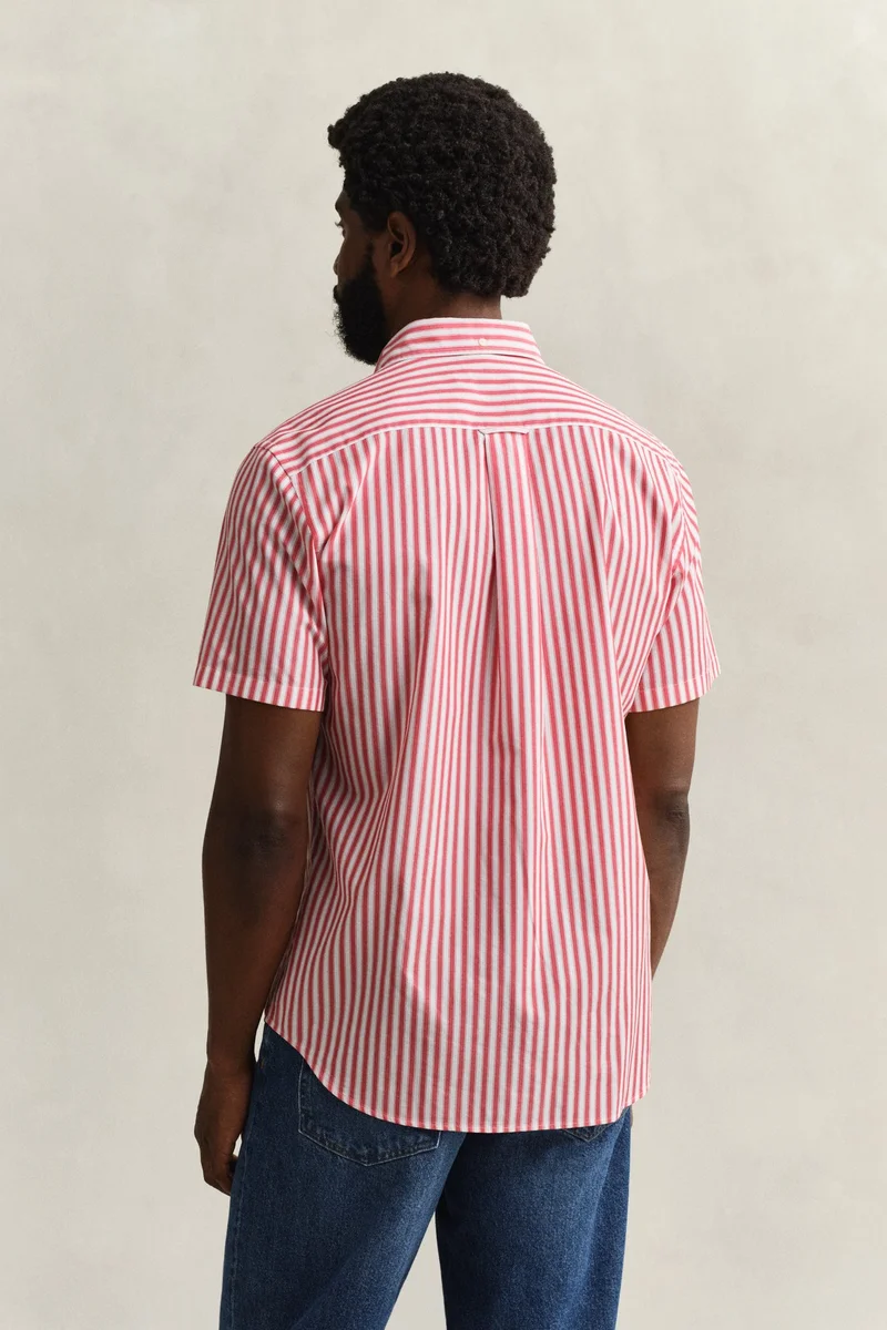 GANT  Regular Classic Poplin Stripe Short SleeveShirt for Men | Best Price UAE