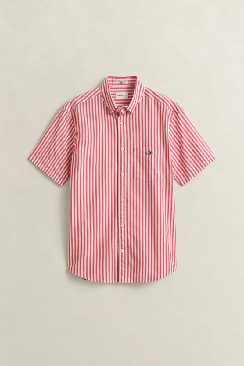 GANT  Regular Classic Poplin Stripe Short SleeveShirt for Men | Best Price UAE