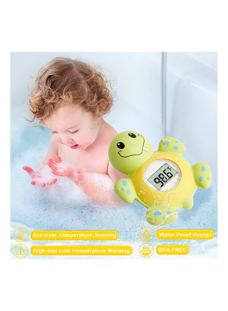 SOLARAE Baby Bath Thermometer,  with Automatic Water Induction Switch, Baby Bath Float, Play Toy for Infant, Smart Accurate, Bathroom Safety Temperature Thermometer, with LED Display Temperature Warning - Image 3