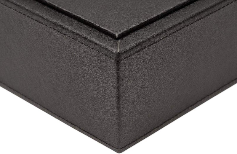 Castle Armory by Castle Leatherette Two Stackable Paper Trays Desk Organizer Clutter Organizer for Home Office Personal and Employee Files Two Paper Trays Stackable - Image 5