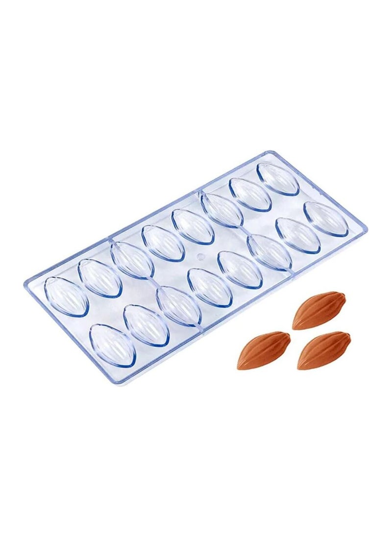 NQOOH - High Quality Acrylic Chocolate Mold Perfect for Jelly Desserts Bonbons and Cookies in Cocoa Pod Shape - Image 1