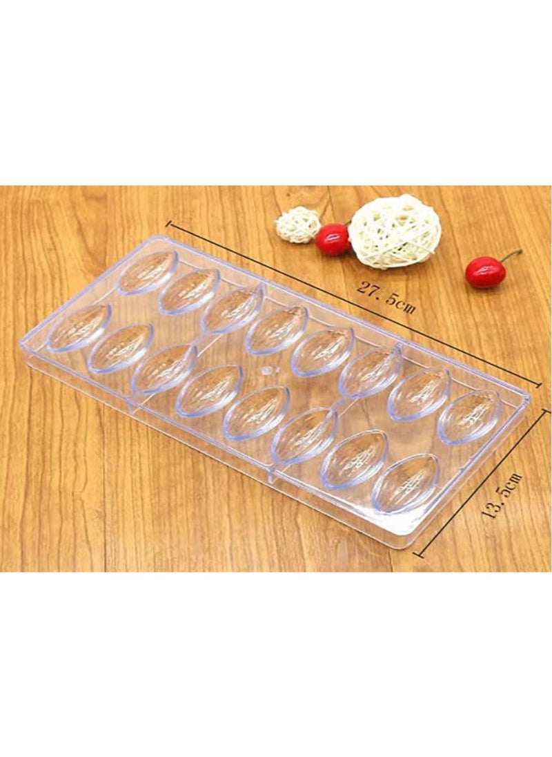 NQOOH - High Quality Acrylic Chocolate Mold Perfect for Jelly Desserts Bonbons and Cookies in Cocoa Pod Shape - Image 1