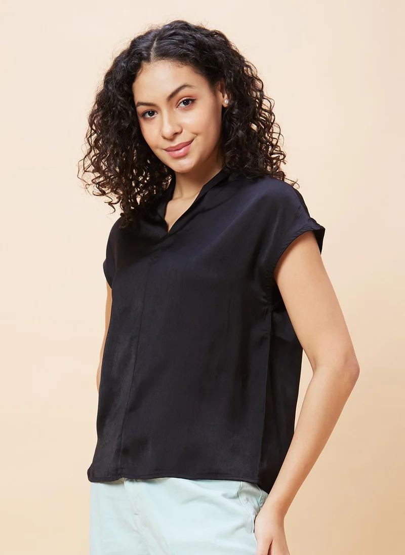 globus Globus Women V-Neck Extended Sleeves Top