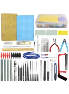 WMYCONGCONG 62 PCS Gundam Model Tools Kit Modeler Basic Tools Hobby Building Tools Kit for Buildings Cars Airplanes Model Assemble Building Repairing and Fixing