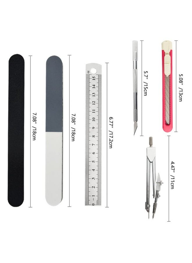 WMYCONGCONG - WMYCONGCONG 62 PCS Gundam Model Tools Kit Modeler Basic Tools Hobby Building Tools Kit for Buildings Cars Airplanes Model Assemble Building Repairing and Fixing - Image 1
