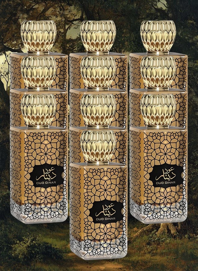 Al Fares 10 Pieces Oud Dinar Perfume For Unisex 100ml EDP - Image 1