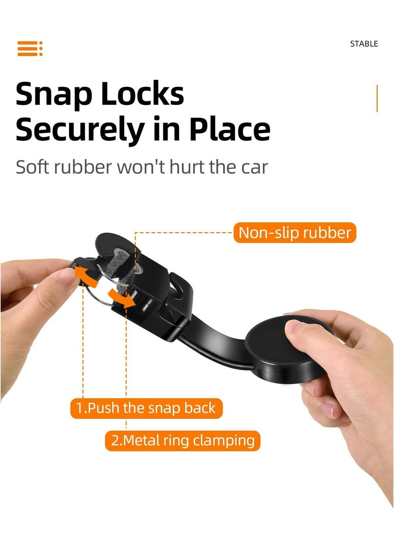 Generic - Headrest Hook for Car Seat Back, with Magnetic Phone Holder, Multifunctional Car Seat Hooks for Purses And Bags Handbag Grocery Bag, Purse Hanger Car Organizers And Storage Accessories for Women - Image 1