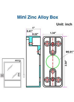 UHPPOTE Zinc Alloy Surface Mount Back Box Single Gang For Push To Exit Button  - Image 5