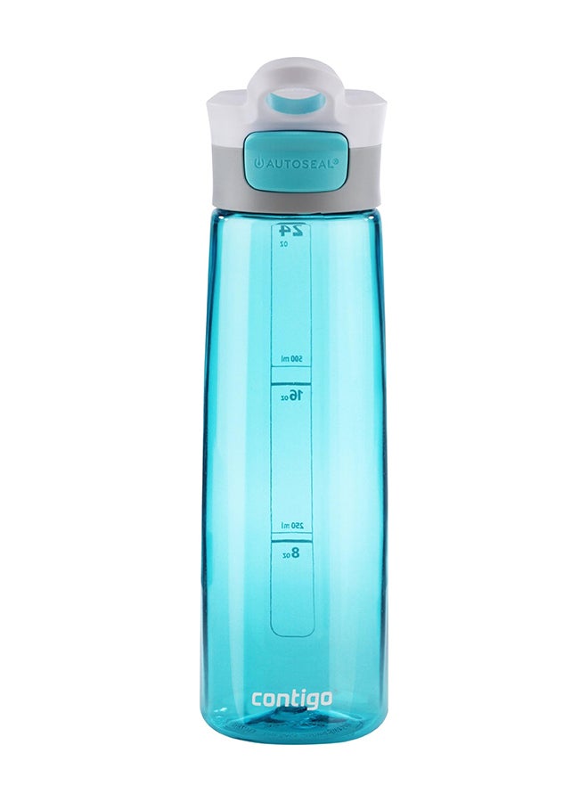 Contigo Grace Autoseal Water Bottle, BPA Free Drinks Bottle for Children, Leakproof Flask, Ideal for School and Sports, Ocean Blue, 720 ml - Image 1