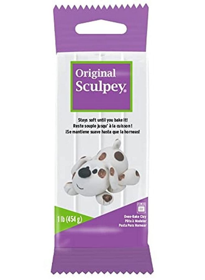 Sculpey White Non Toxic Polymer clay Oven Bake Clay 454g - Image 2