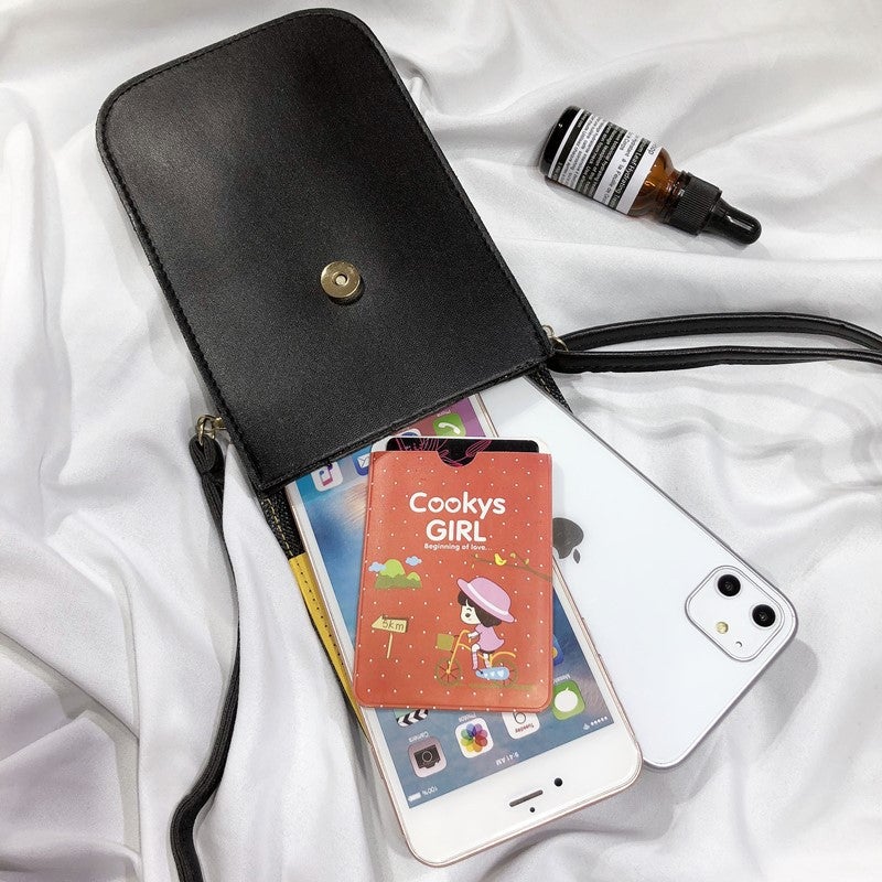 2021 New Korean Style Mobile Phone Bag Women'S Shoulder Crossbody Bag Simple Mini Small Bag Large Screen Mobile Phone Bag Coin Purse - Image 5
