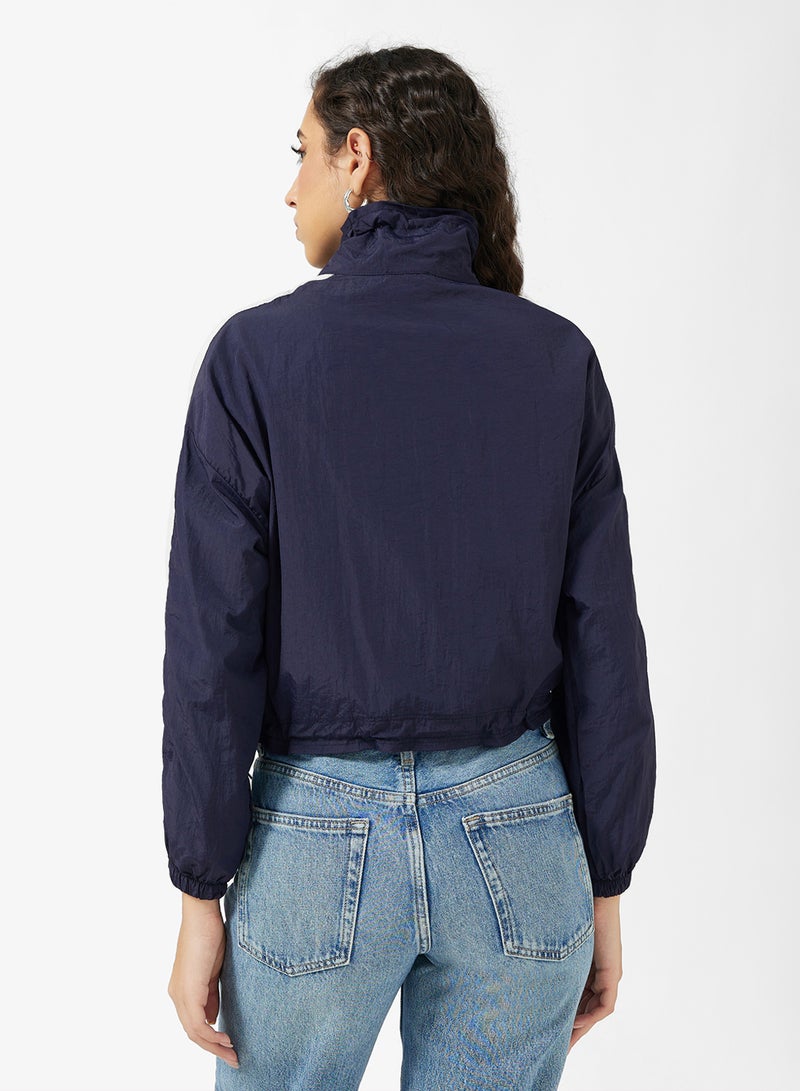 جينجر جاكيت رياضي بسحاب وتفاصيل متباينة - Image 2