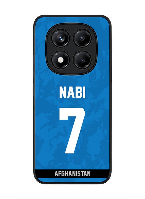 For Xiaomi Redmi Note 14 Pro 5G / X7 5G Case,Slim fit Camera Protection, Shockproof Thin Phone cover  - Afghanistan Mohammad Nabi, Jersey No 7