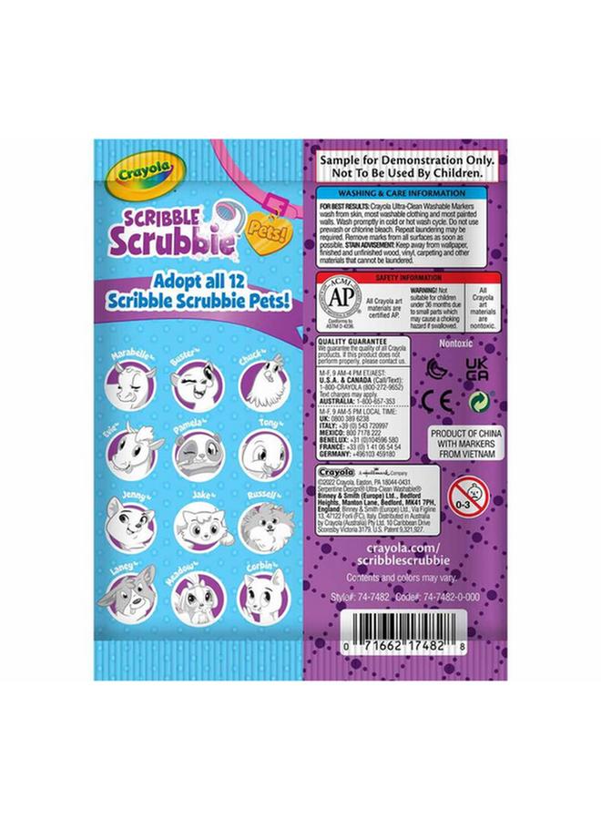 Crayola Scribble Scrubbie Adorable Little Pet Multicolor CRA7474820000 - Image 3