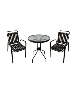 3 Piece Rattan Dining Table with 2 Chairs for Home - pzsku/Z7B980C1C5BFB74F76687Z/45/_/1729180138/b9e5d340-5833-4d46-a657-7dc7b3a60315