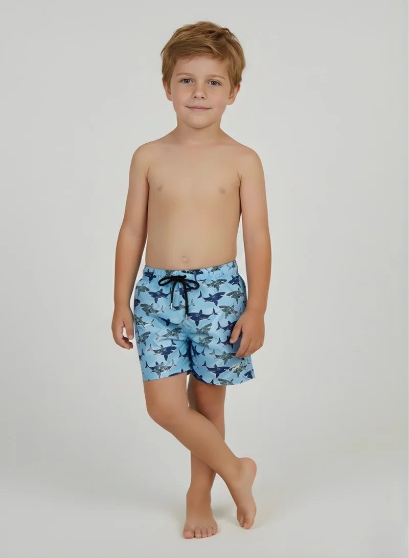 Just Nature King Of Sharks Swim Shorts Boys