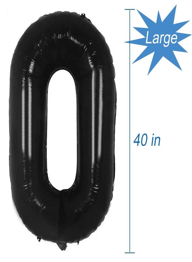 Tellpet Black Number 10 Balloons, 10th Birthday Party Balloons, 40 Inch - Image 5