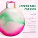 ZOOJOY Hopper Ball for Kids 18 Inch Bouncy Ball with Handle Clouds Girl Toys for Indoor Outdoor Active Play Hopping Ball Easter Basket Stuffers Girls Boys Gifts for 3 4 5 6 7 8 Yr Old Balance Toys - Image 4