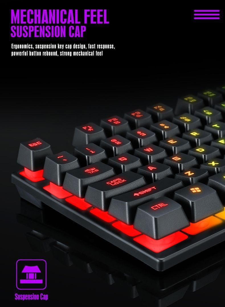 Game keyboard and mouse set USB wired mouse key set - Image 4