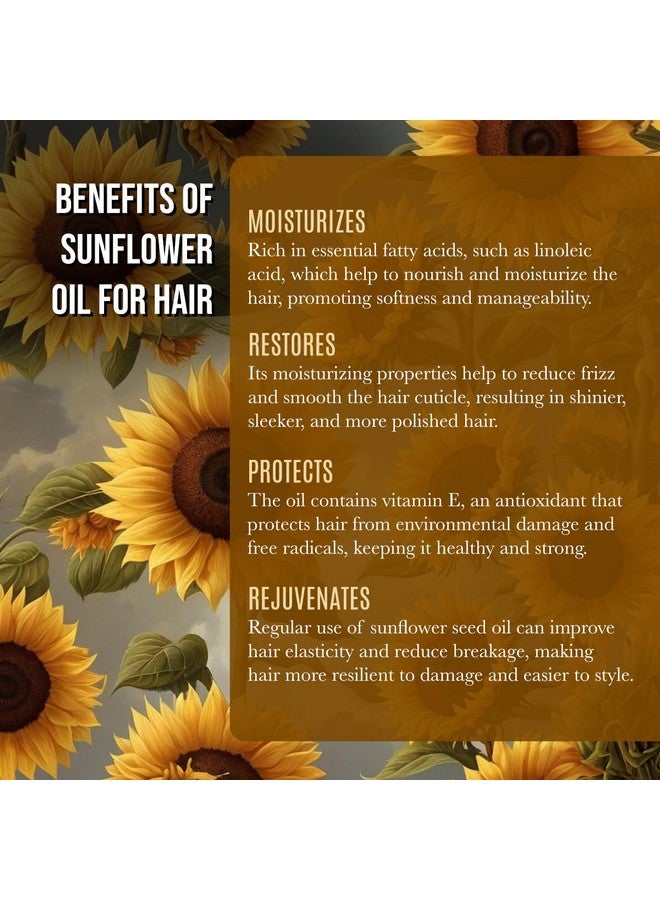 Renewalize Sunflower Seed Face Moisturizing Oil 4 Oz Size High Linoleic Best For Acne Prone Oily Skin And Face - Image 4