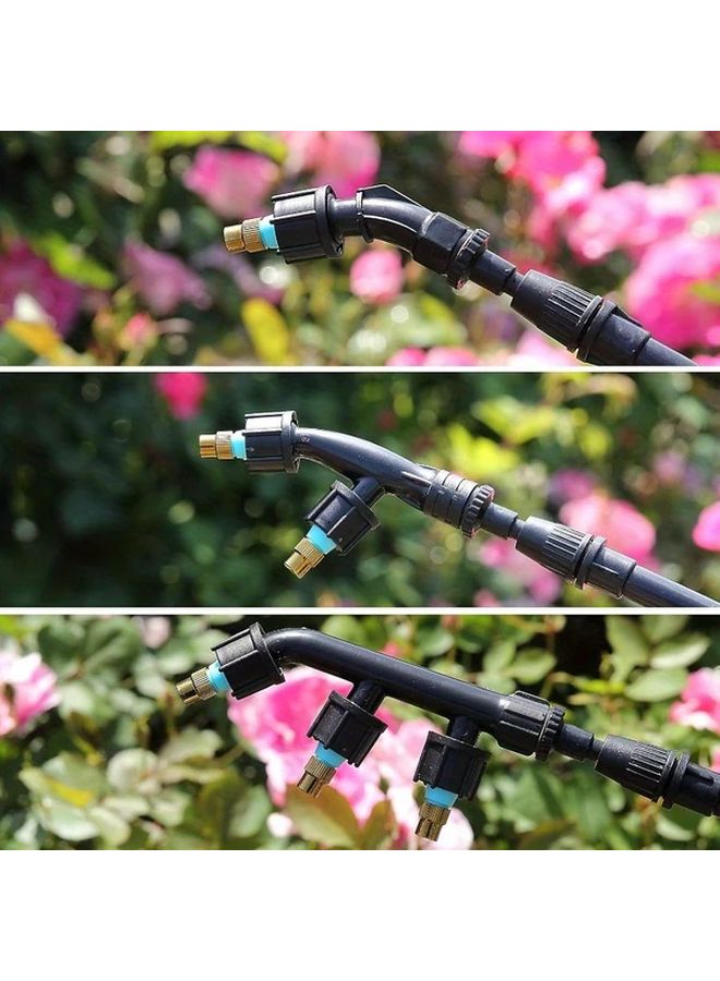 3 Pcs Black Adjustable Brass Nozzle Set for High Pressure Garden Misting - Image 5
