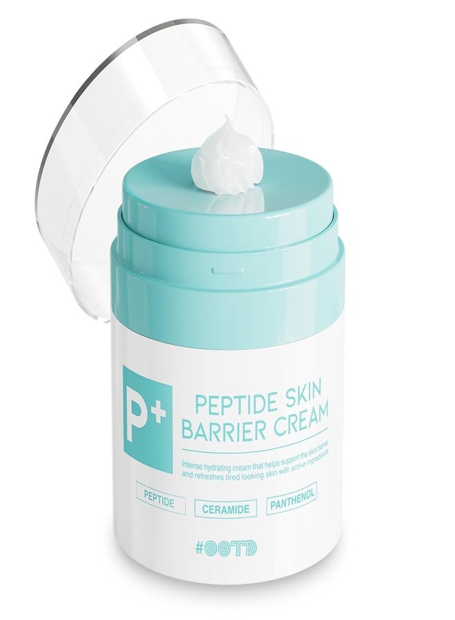 #OOTD Peptide Moisturizer Cream For Face, Dry Sensitive Skin Protection Barrier Cream For Aging Skin, Anti Aging, Hydrating, Peptide, Ceramide, Panthenol (1.69 FL.OZ) - Image 1