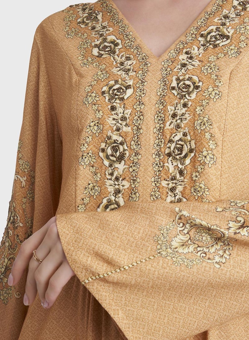 KASHKHA Rayon Printed Jalabiya - Image 4