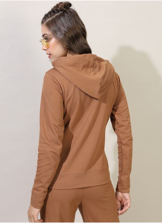 Regular Fit Zip Up Hoodie by Styli