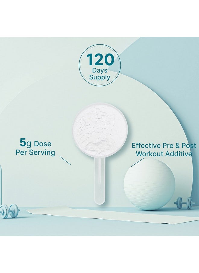 DEAL SUPPLEMENT - Creatine Monohydrate Powder 600 Grams (1.32Lb) Unflavored; Pure; Micronized Creatine Powder 5000Mg(5G) Per Serving 4 Month Supply Vegan; Keto Nongmo No Filler No Additives 120 Servings - Image 1