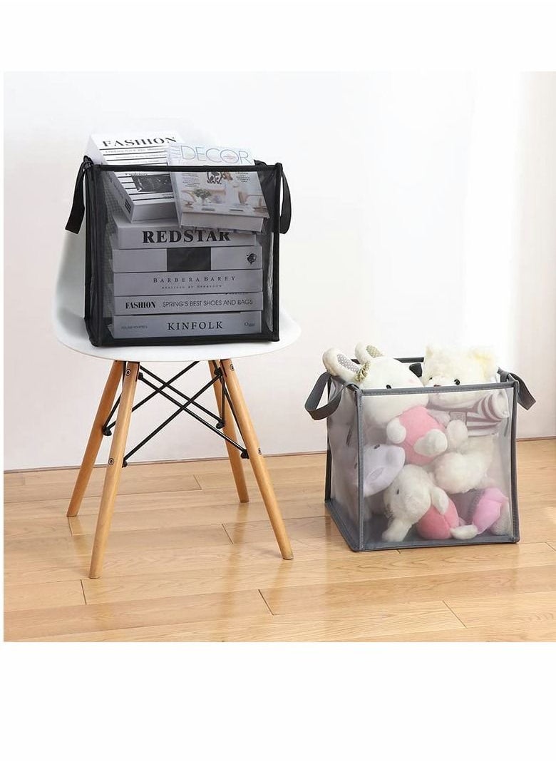 SYOSI - Popup Laundry Hamper, 1 Pcs Collapsible Mesh Laundry Baskets with Handles, Foldable Clothes Hamper, Easy to Open, Portable for Laundry Storage, Kids Toy, College Dorm or Travel - Image 1